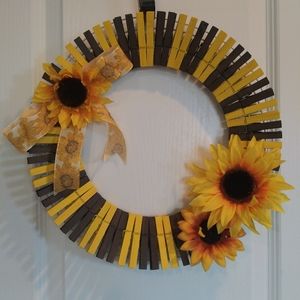 Sunflower wreath